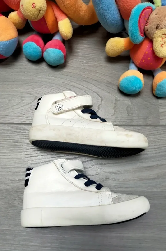 Baskets blanches scratch garçon 23 Obaibi - photo numéro 5