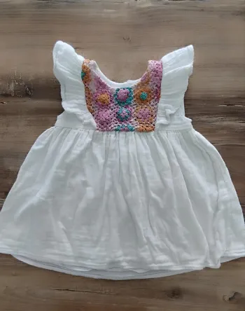 Robe sfera fille 2 ans brodée