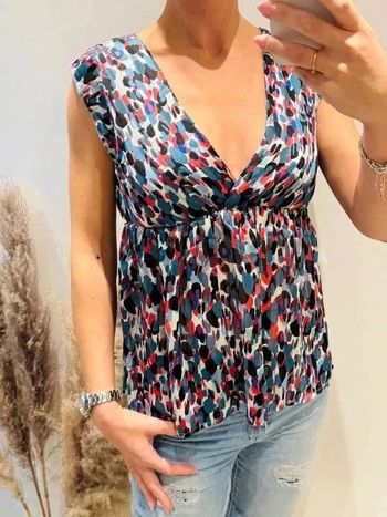 Blouse top peplum 36/38 S/M