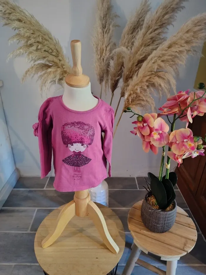 Lot de 18 Tee shirt ML fille 🎀 18 mois - photo numéro 2