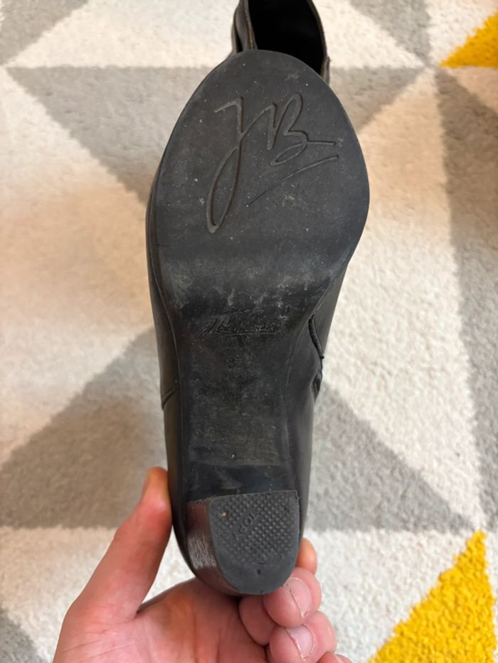 Bottines en cuir noir JB Martin Taille 37 - photo numéro 4