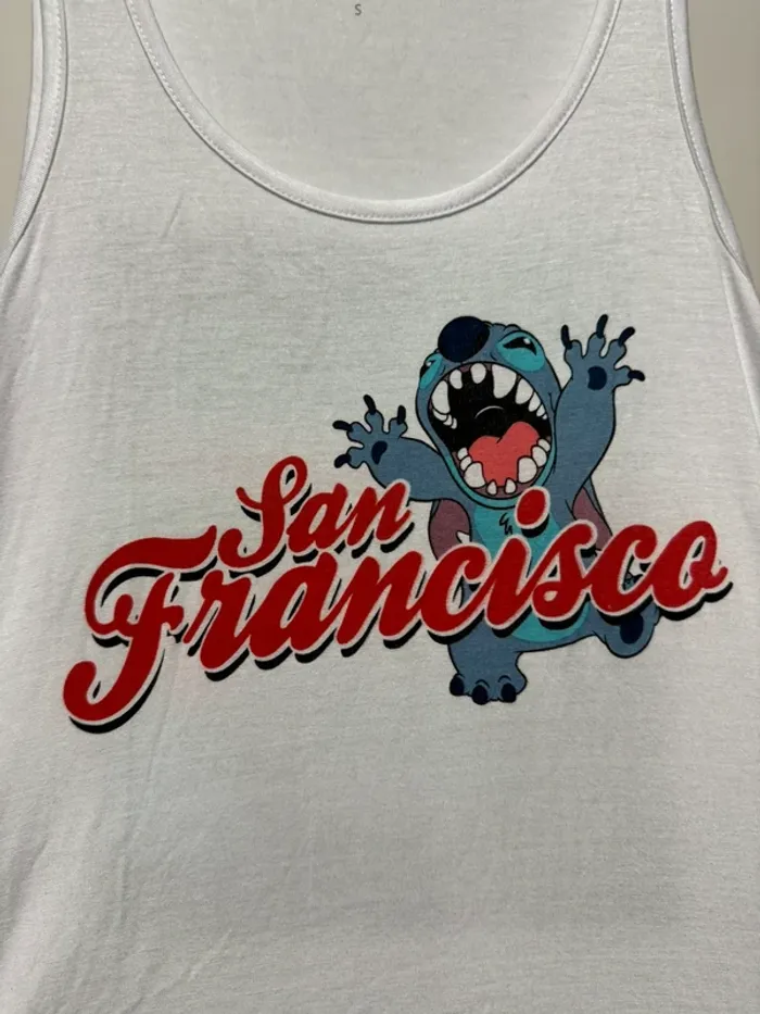 Tee shirt de pyjama stitch San Francisco Undiz S - photo numéro 2
