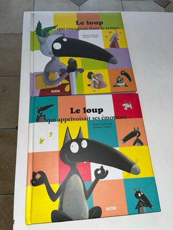 Lot de 2 livres Le loup