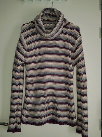 Pull femme à gros col