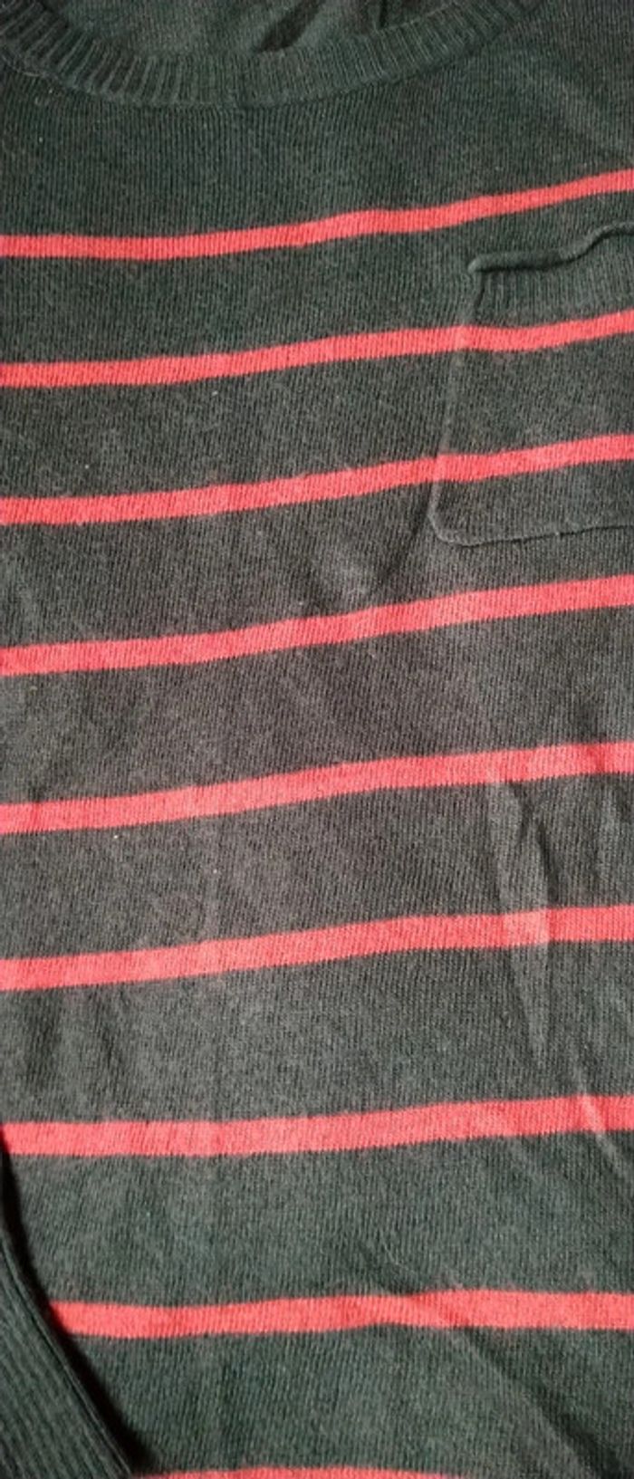 Pull long à rayures avec poche et fermeture éclair gris femme 3 suisses - photo numéro 9