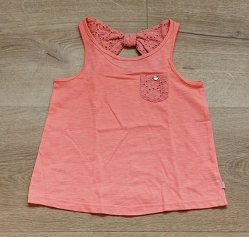 Débardeur fille rose corail taille 5 ans Okaidi