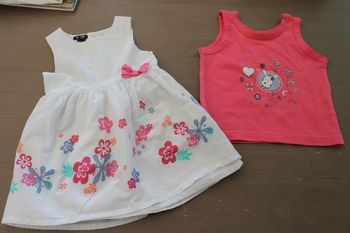 Lot 6 mois - robe + débardeur