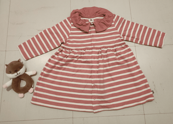 Robe rayée rose Petit bateau 24 mois