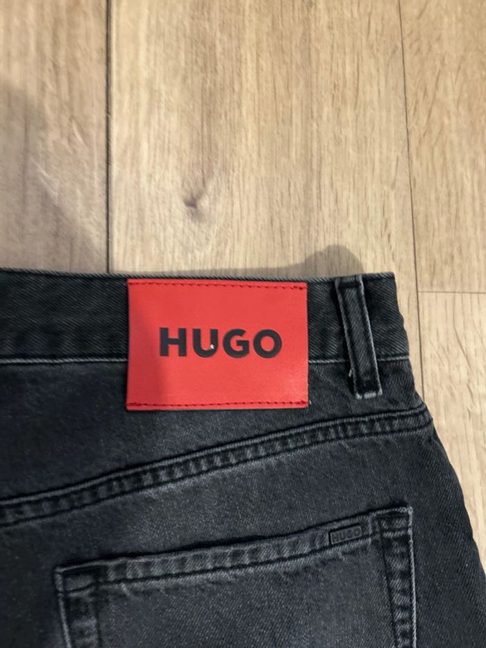 Jeans Hugo boss gris foncé loose tapered fit cropped W31 L32 - photo numéro 5