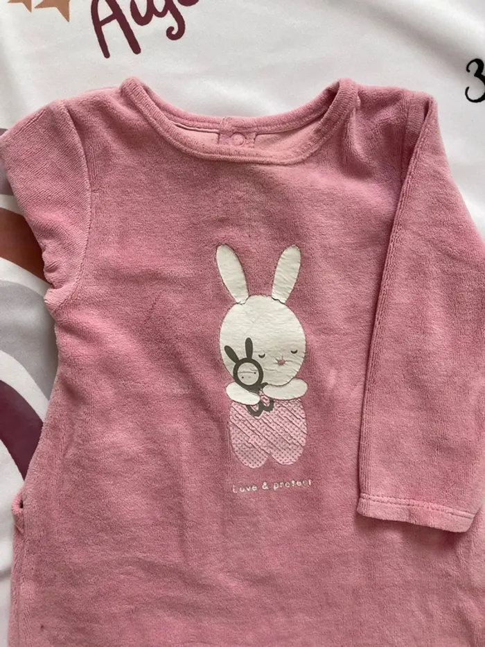 Lot de 2 pyjamas bébé fille – Obaïbi – Taille 12 mois - photo numéro 3