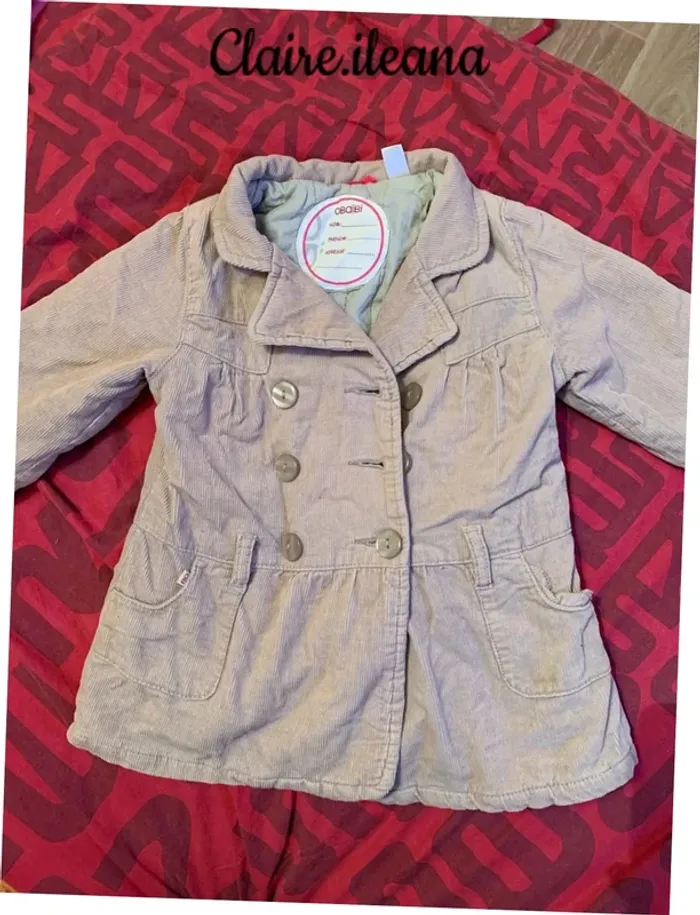 🛑manteau obaibi 18 mois  / 81cm🛑
