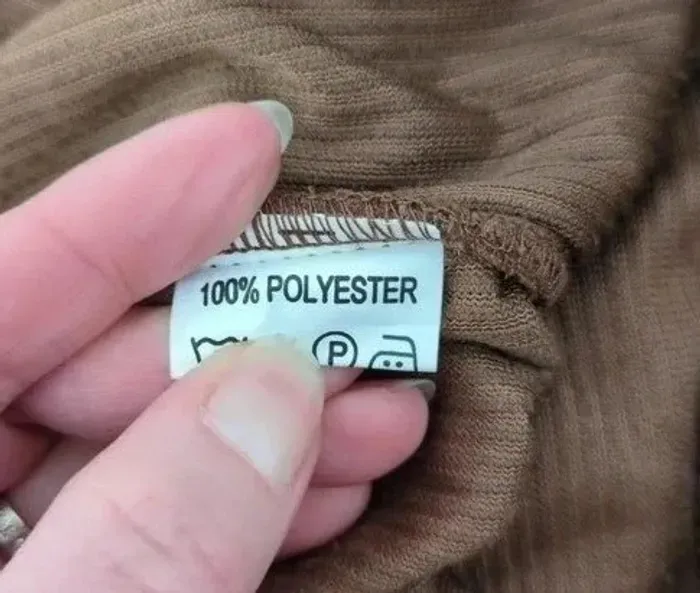 Pantalon neuf évasé côtelé brodées - taille 38/40 - photo numéro 3