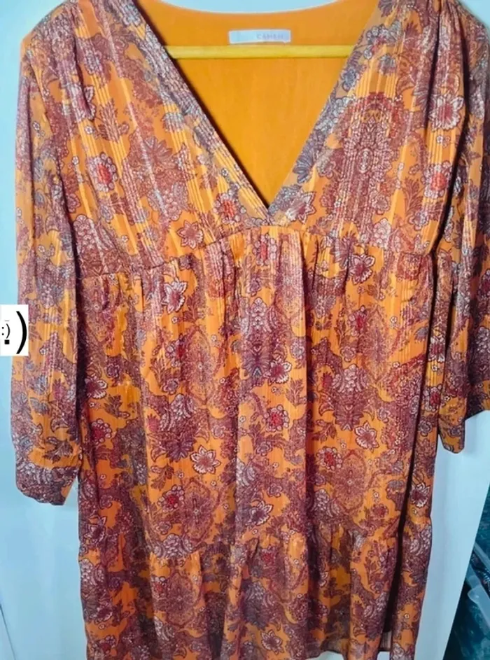 Robe doublée femme taille 40 / camaïeu - photo numéro 4