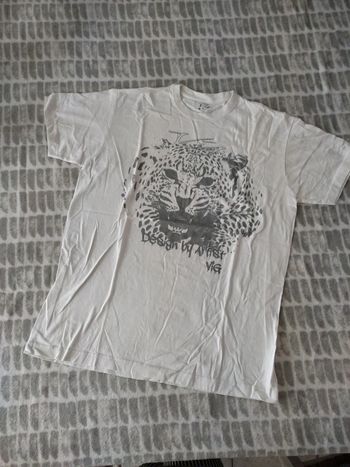 Tee-shirt blanc guépard Vig taille 38