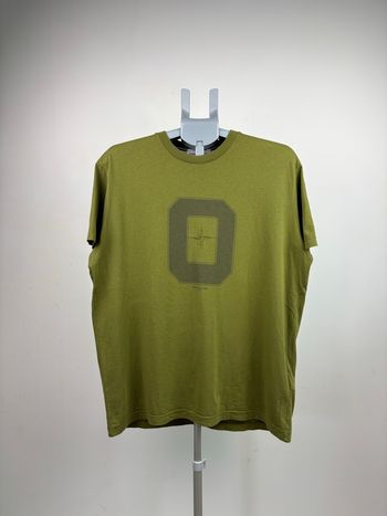 T-shirt Stone Island XL  vert imprimé & broderie centrale 