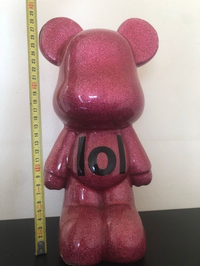 Ours rose pailleté et noir »Funky Bears »LOL - photo numéro 2