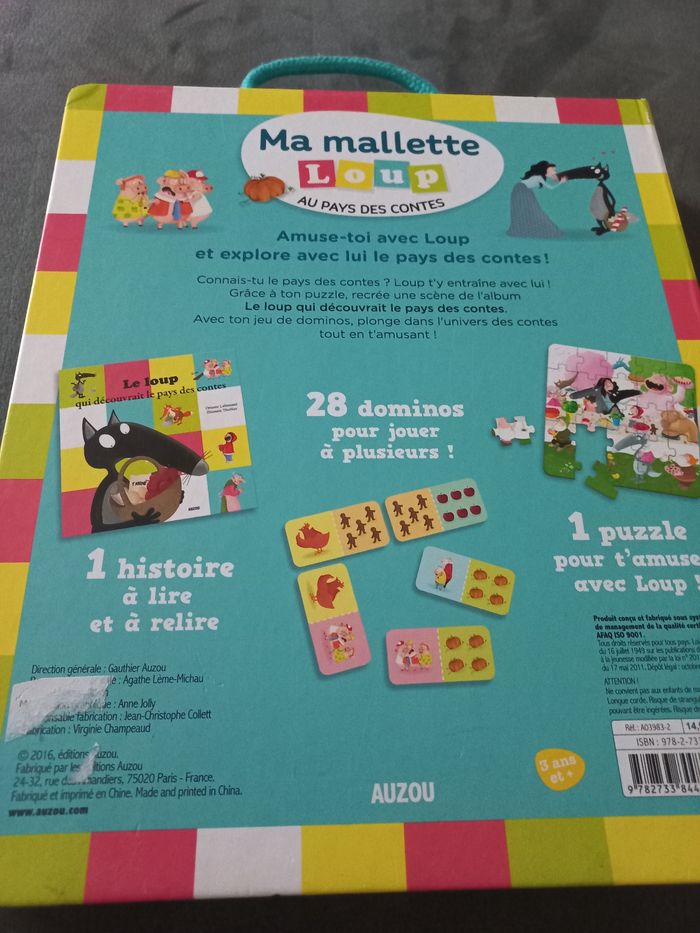 Ma mallette loup au pays des contes livre dominos puzzle - photo numéro 4