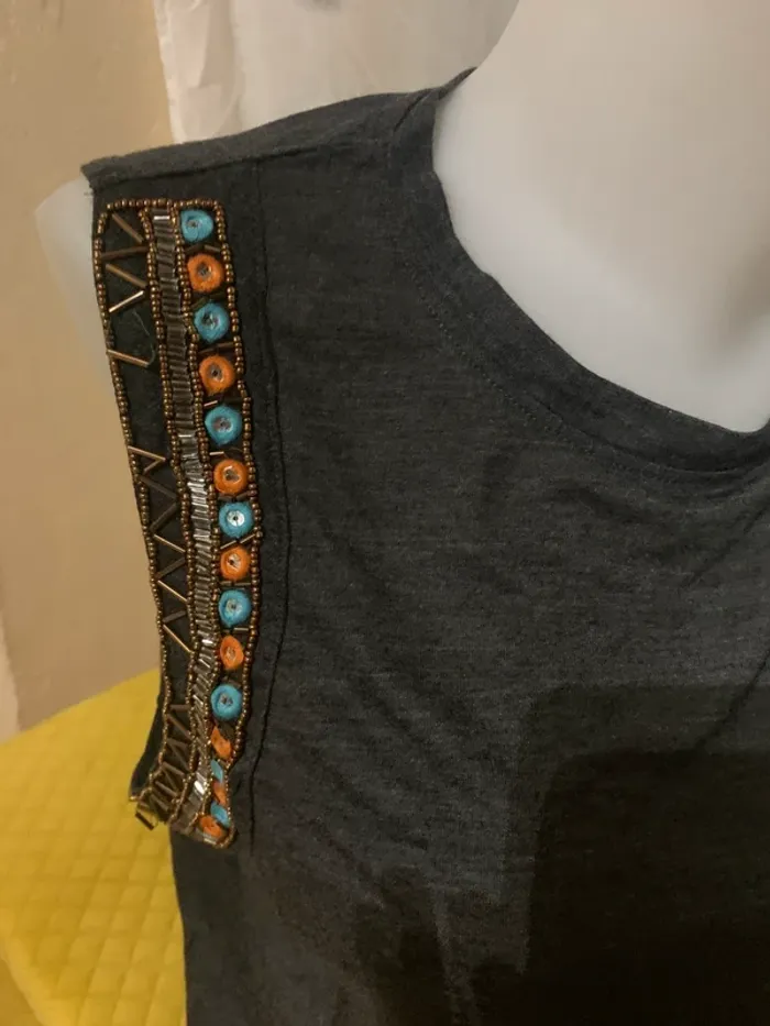Débardeur Kiabi taille XL gris fantaisie - photo numéro 3