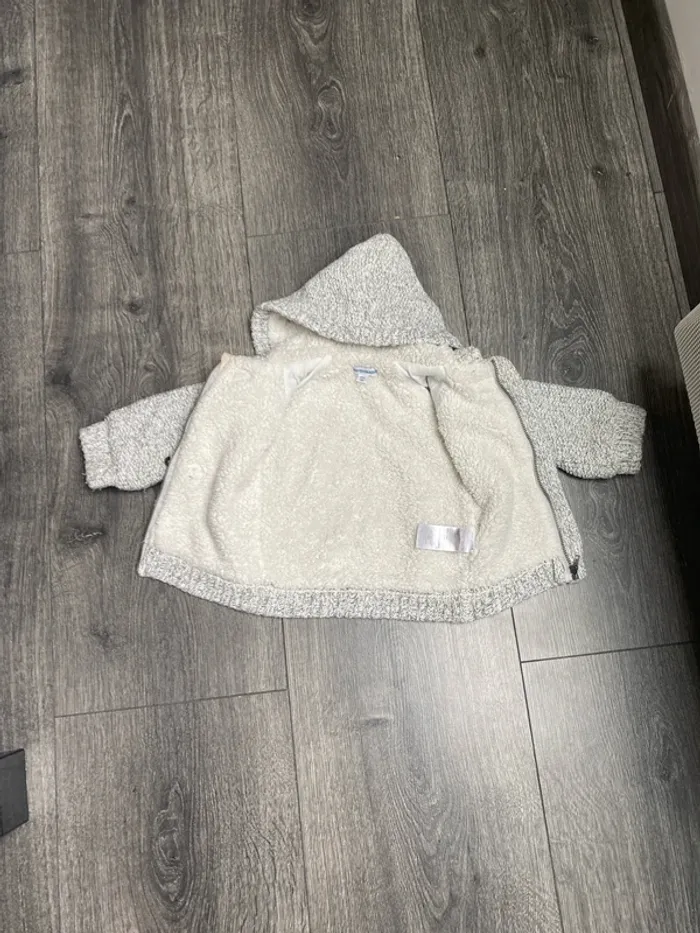 Manteau hiver maille avec doublure - photo numéro 2