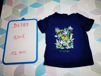 D4589 - tee-shirt garçon 12 mois
