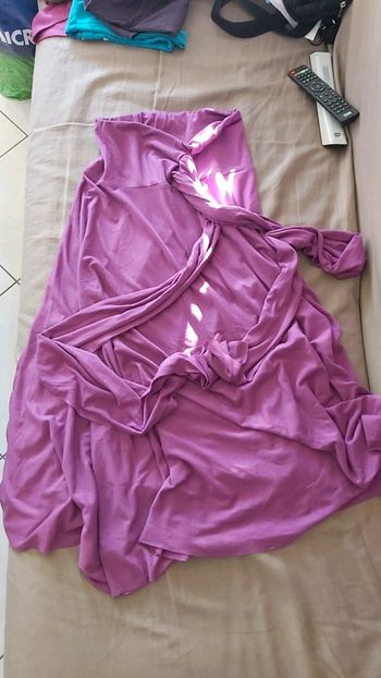 Robe bustier violette