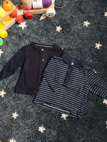 Lot de 2 T-shirt manches longues 3 mois