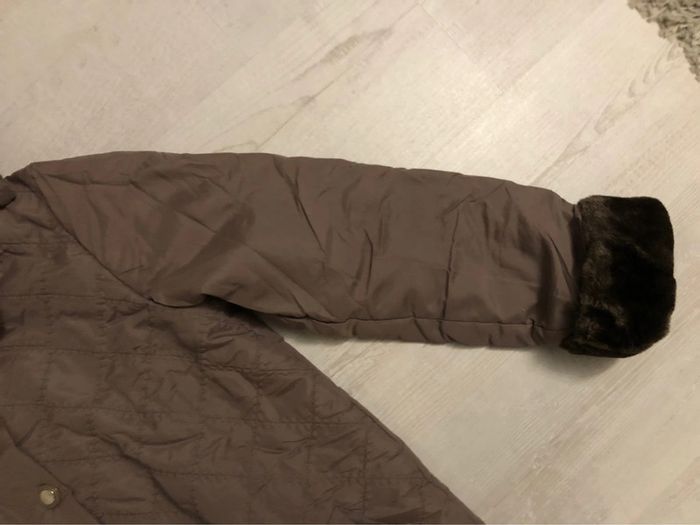 BB- manteau/veste 3/4 « taupe » à capuche T 38/40 NEUF - photo numéro 7
