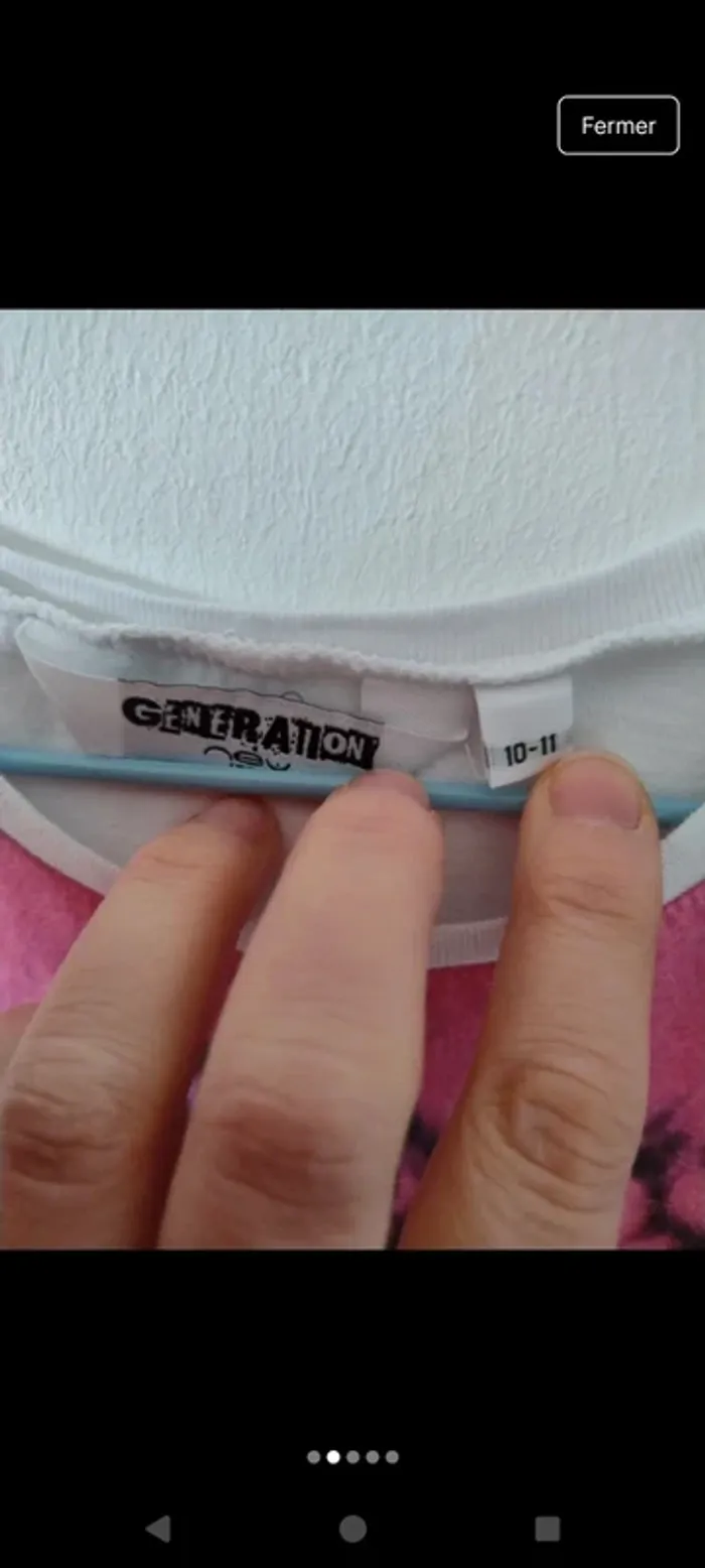 T-shirt fille sans manches en 100% coton - photo numéro 2