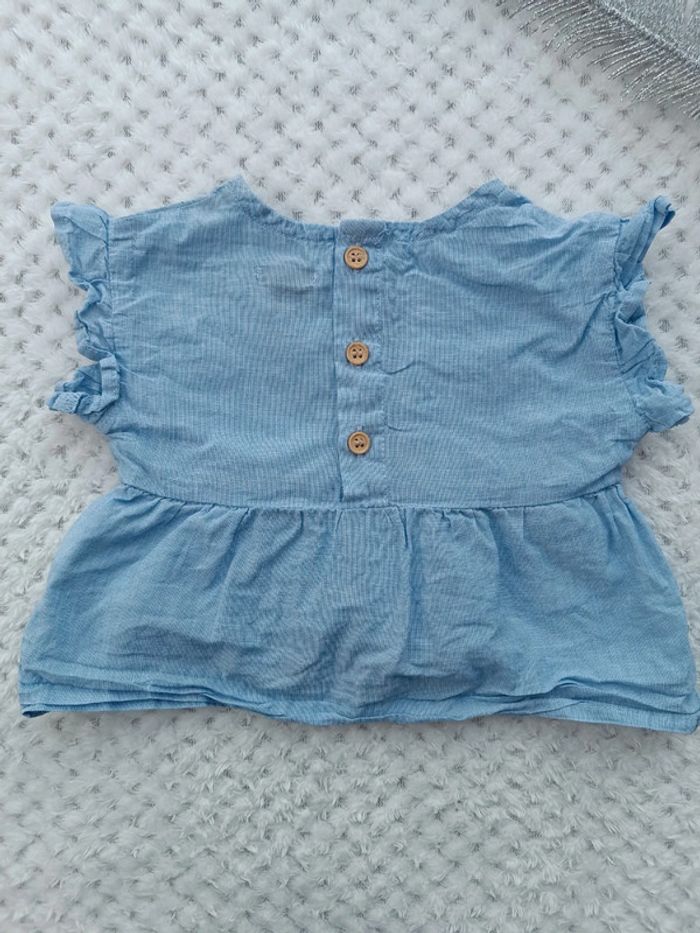 🔸Blouse Légère Fille 3 Mois Kiabi Manches Courtes🔸 - photo numéro 7