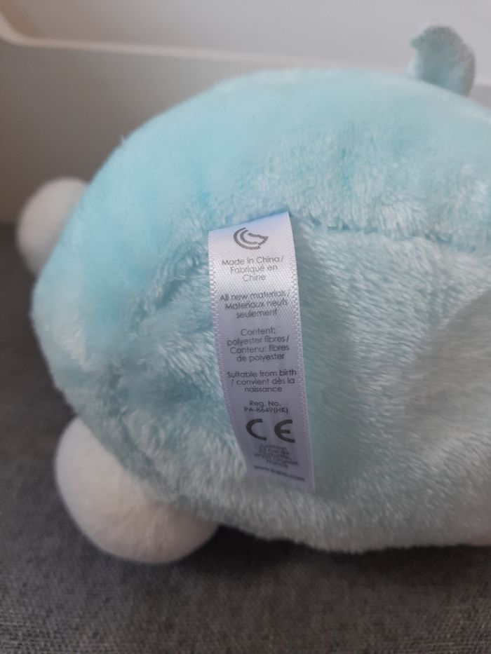 Peluche / doudou Kaloo ourson blanc et bleu - photo numéro 8