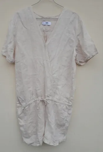 Combinaison short en lin de la marque Le Temps des Cerises - Taille 40