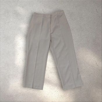 Pantalon beige 7/8 ème jambes larges taille 36