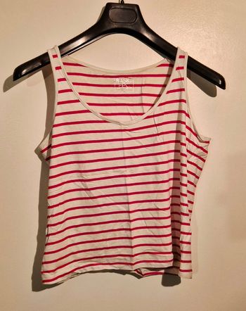 Débardeur Marinière Rouge et Blanc - Style Intemporel