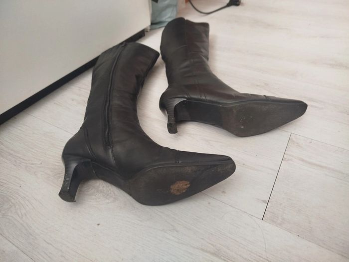 Bottes intérieur cuir pointure 37 , voir 38 - photo numéro 8