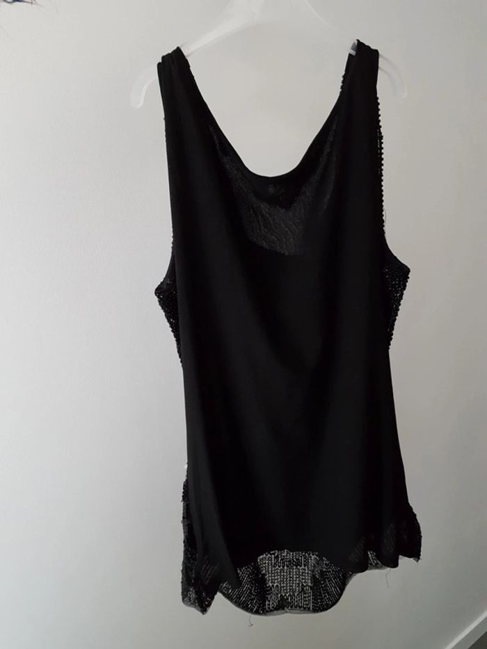 Haut de fete/ noel sequin argenté et noir - photo numéro 8