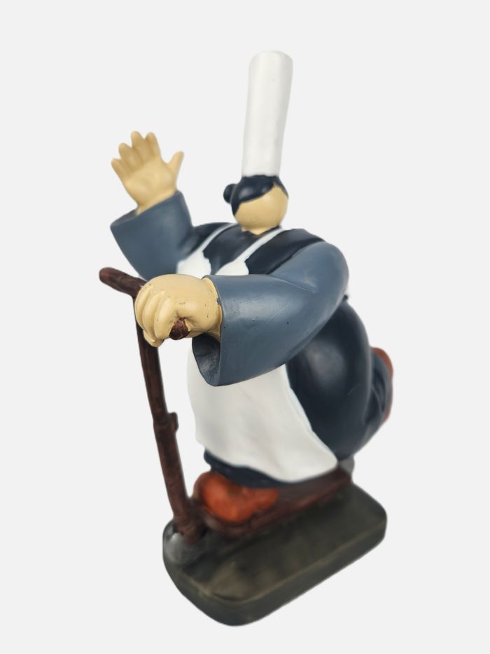 Figurine Bretonne Trottinette - Han David J.P. - Humour Régional Style Goudig