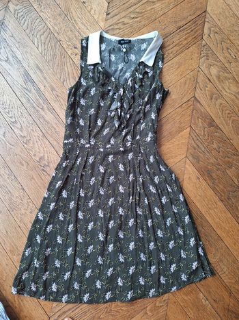 Robe kookai ete col claudine fleurs crepe