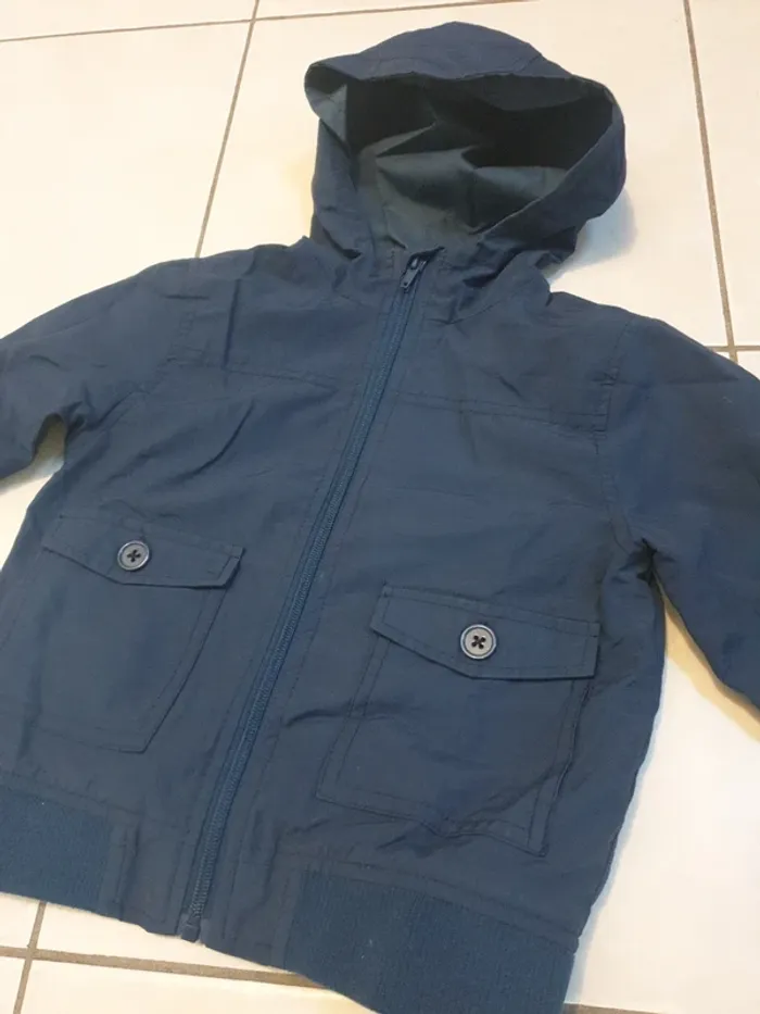 Manteau fin bleu marine 4 ans monoprix - photo numéro 2