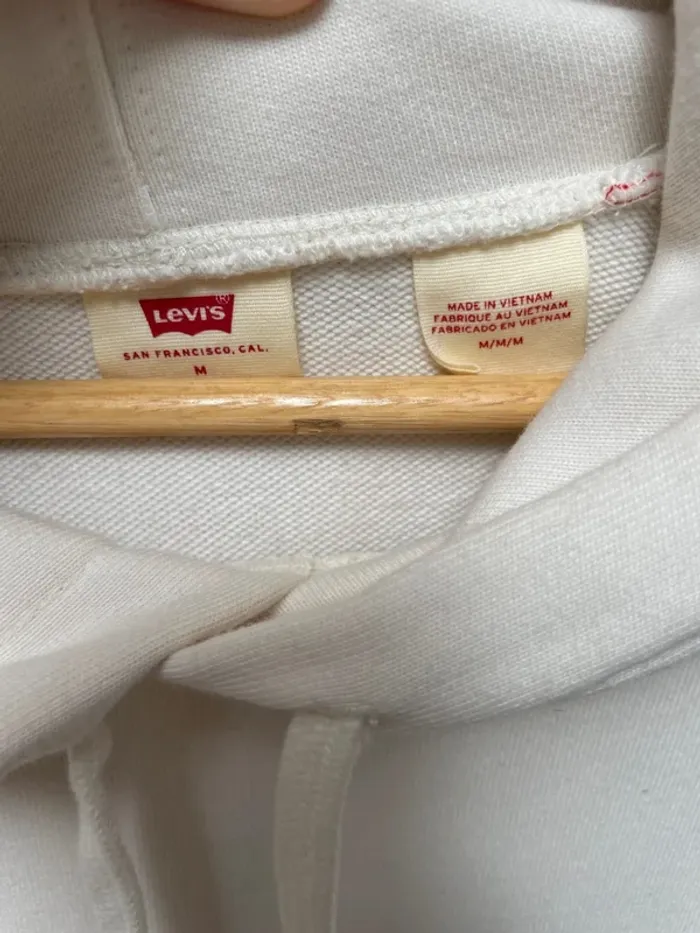 Hoodie Levi's retro style cream Womens Medium - photo numéro 5