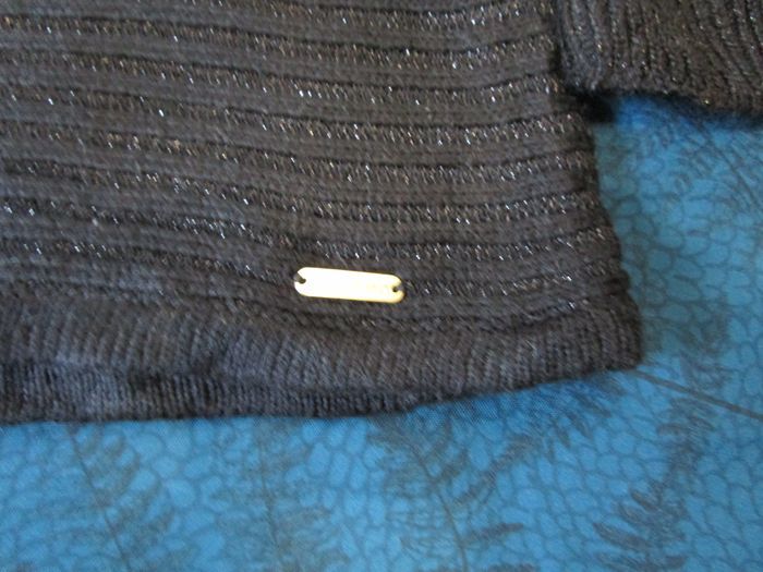 Pull Femme col roulé Clavin Klein Taille M 38 Noir (P113) - photo numéro 4