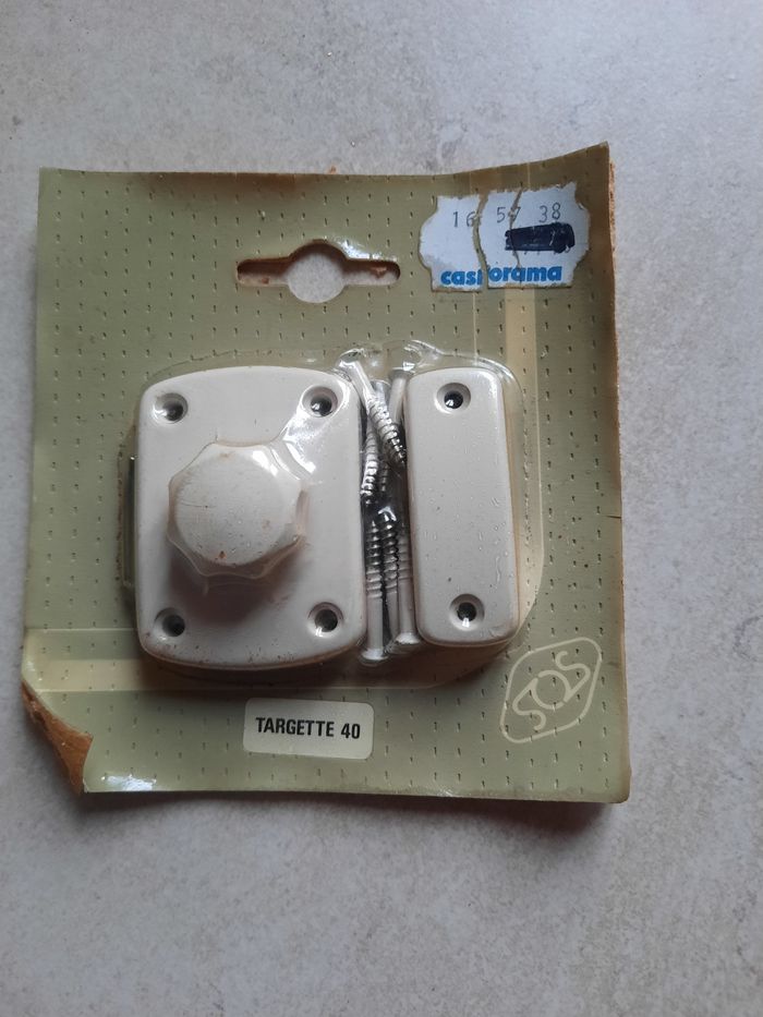 Targette blanche / verrou