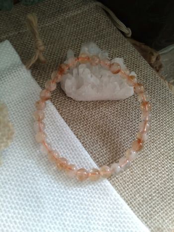 Bracelet chance en pierres de citrine naturelle