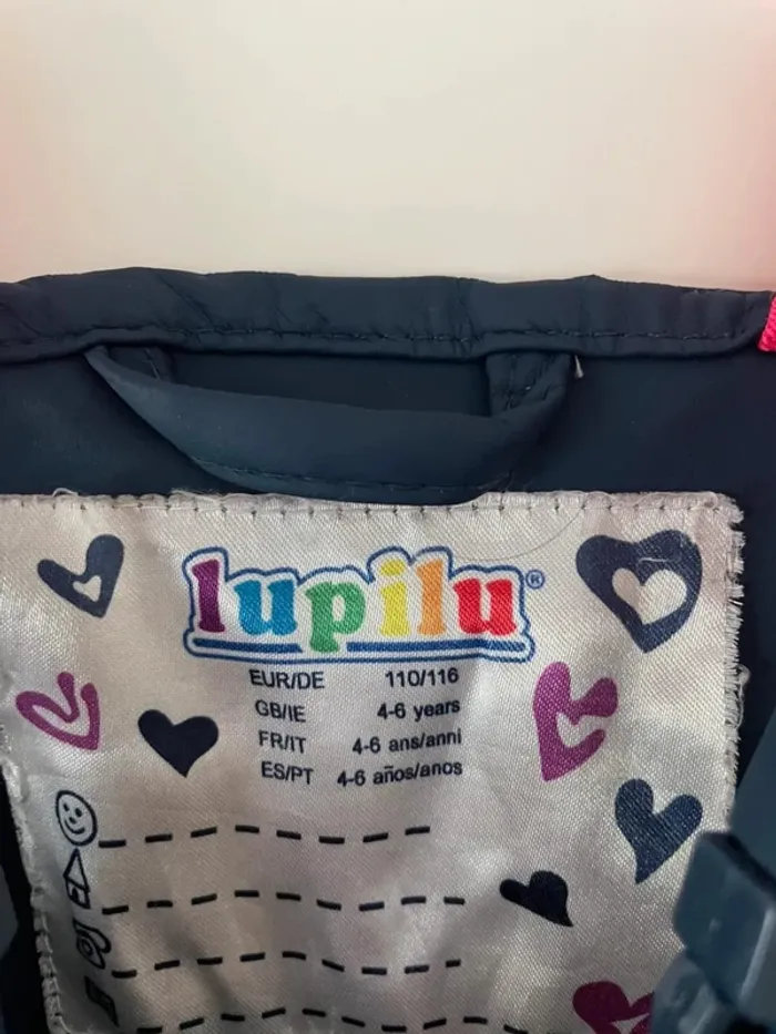 Combinaison bleu marine lupilu 4-6ans - photo numéro 4