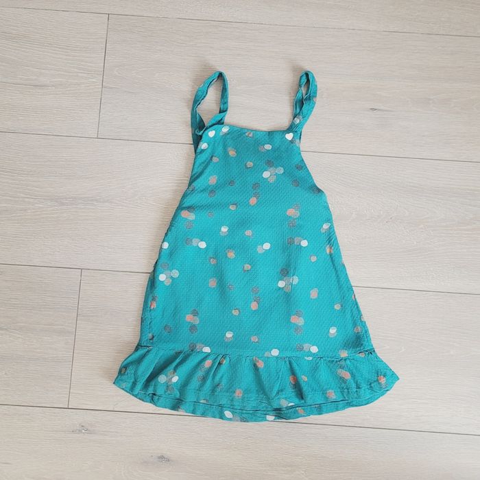 Jolie robe bleu verte. Fille 18 mois