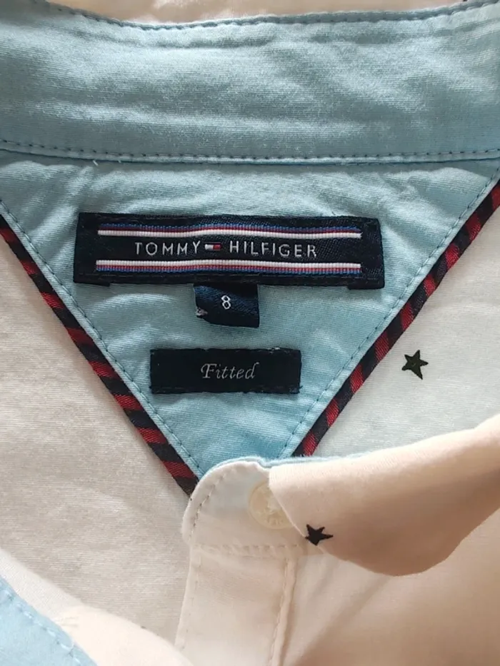 Chemise femme Tommy Hilfiger étoiles – Fitted Shirt – Taille 36/38 – Neuve - photo numéro 4