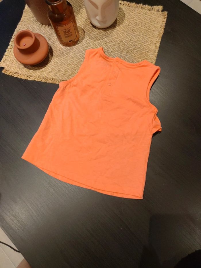 Débardeur orange fluo - photo numéro 2