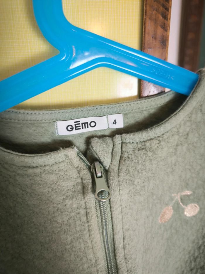 Gilet zippé kaki - photo numéro 2