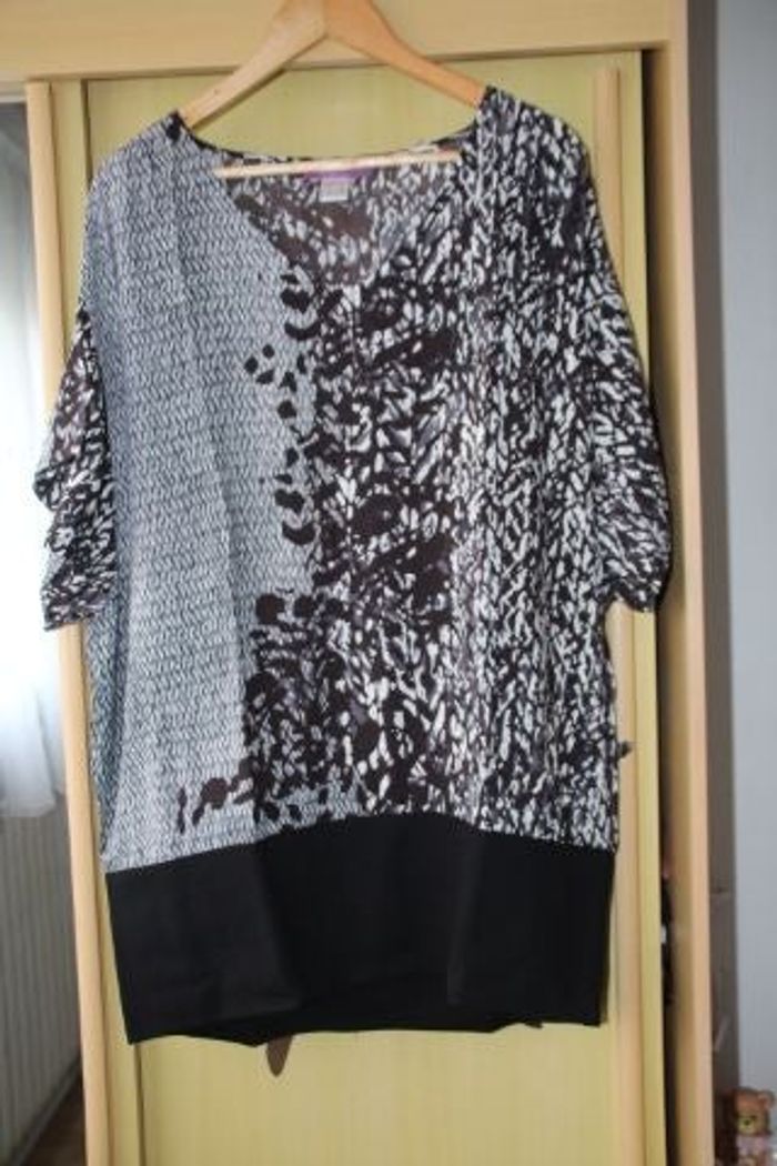 tunique noir/marron/gris