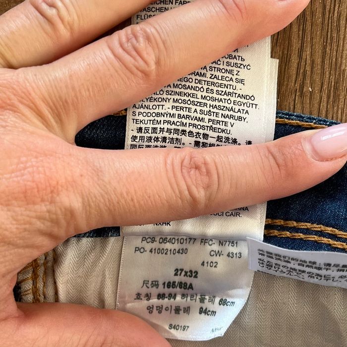 Jean/pantalon bleu Levi's Demi Curve Low Rise Skinny, taille : W 27 L 32 (36 taille française) - photo numéro 7