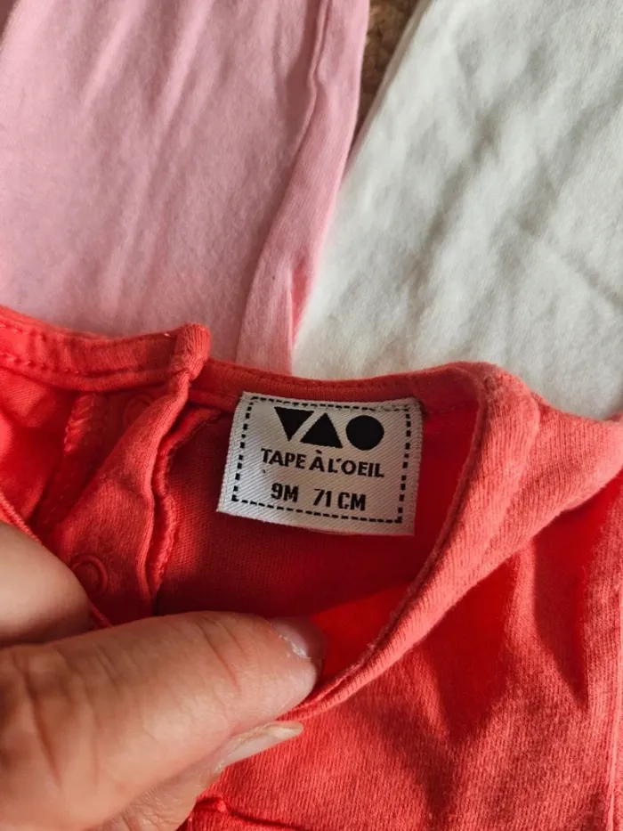 Lot 3 Tee-shirt 9 mois - photo numéro 5